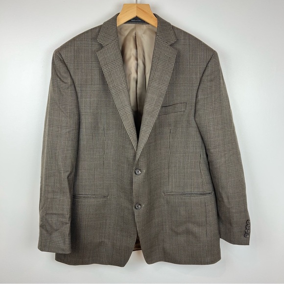 Vintage Ralph Lauren 100% Wool Plaid Preppy Style Jacket Blazer stunning large - Picture 6 of 16